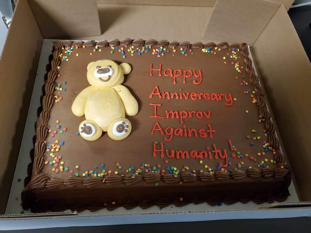 Our Terrific 12th Anniversary show is this Wednesday, November 6th at The Improv Centre, and we're bringing the cake! Come get a slice and a huge serving of laughs - doors 630 pm, show 730 pm, and tickets available online and at the box office! #IAHatTIC

thefictionals.com/improv-against…
