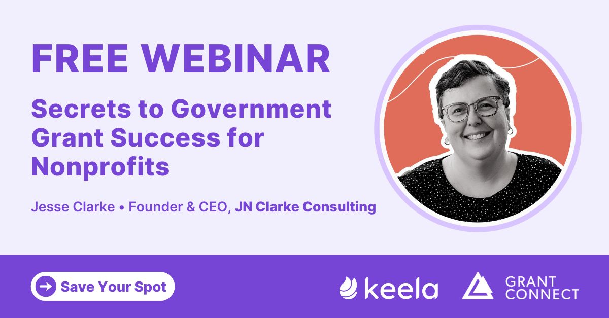 On November 13 at 10am PT/1pm ET, join Jesse Clarke, Founder &amp; CEO of JN Clarke Consulting for a free webinar on the Secrets to Government Grant Success for Nonprofits. Presented by <a href="/GrantConnect/">Grant Connect - Connexion subvention</a> &amp; <a href="/Keela/">Keela</a>. Register here: buff.ly/3NOqfHS