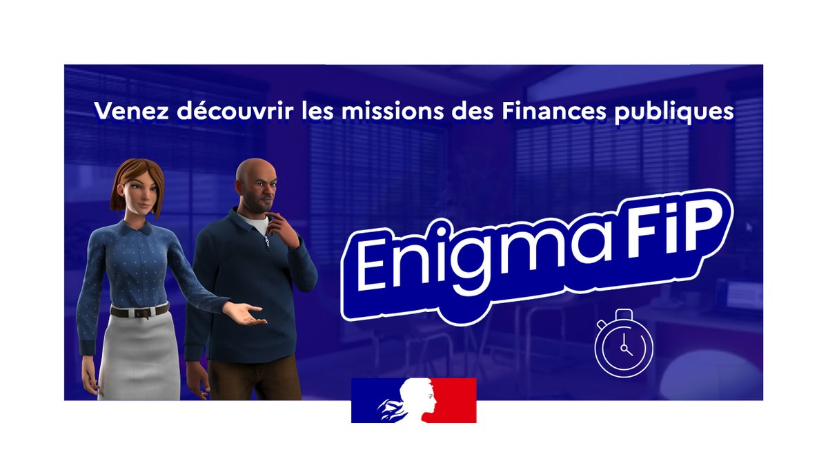 Ecole Nationale des Finances publiques (@enfip_officiel) on Twitter photo 📅#MIP | Jouez à EnigmaFiP pour
🧩Développez votre esprit d'analyse en explorant les indices
🤝Participez à une expérience innovante
🎯Relevez le défi et montrez de quoi vous êtes capable pour découvrir des missions de la <a href="/dgfip_officiel/">Direction générale des Finances publiques</a> de manière ludique
…lesfinancespubliques.economie.gouv.fr 📅#MIP | Jouez à EnigmaFiP pour
🧩Développez votre esprit d'analyse en explorant les indices
🤝Participez à une expérience innovante
🎯Relevez le défi et montrez de quoi vous êtes capable pour découvrir des missions de la <a href="/dgfip_officiel/">Direction générale des Finances publiques</a> de manière ludique
…lesfinancespubliques.economie.gouv.fr
