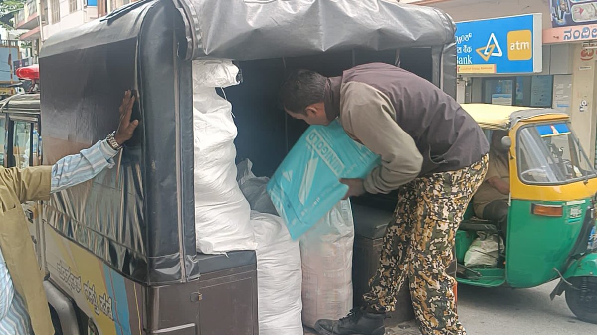 Single use plastic drive taken in south zone by BSWML dept.  
Padmanabhanagar 1 case,
50,000 penalty, 600KG plastic sized.
KR Market and Avenue road  11 cases, 80,000 penalty, 1,500 KG plastic sized. 
Mysore road 01 case, 10,000 penalty, 100KG plastic sized.