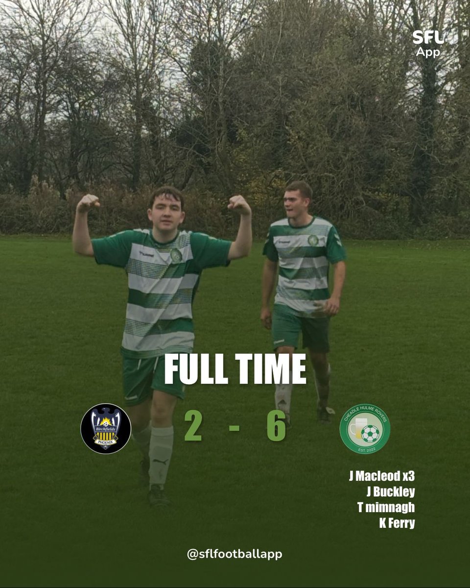 27th a 10 goal thriller but it was 10 man rovers who came out on top. An excellent performance to fight off any armoury comeback.
Nov 3rd a brilliant performance after going 2-0 down.In complete control of the game scoring 6 goals to get us back to backs wins
🟢⚪️