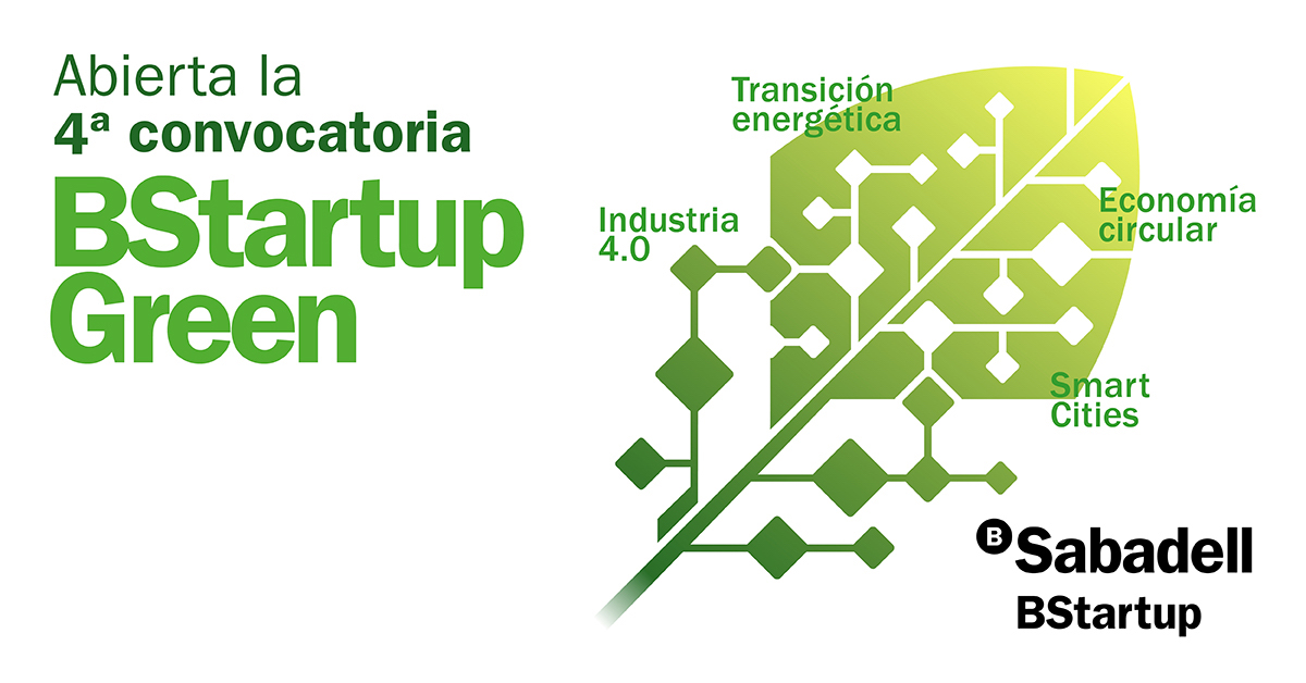 BStartup's tweet photo. ¿Tienes una startup que apuesta por la #Sostenibilidad? 

#BStartupGreen de @BStartup sigue abierta hasta el 30/11. Inversión de hasta 150k para proyectos en transición energética, economía circular y más. 

Aplica aquí 👉 https://t.co/n2zacYVkuq #SabadellCompromisoSostenible https://t.co/xo4hxhVWbX