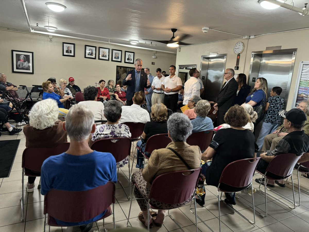 MarioDBCamp's tweet photo. Spent the morning with our wonderful seniors at Vivian Villas in Hialeah about the importance of exercising our civic duty. 
#vote #TeamTrump #TeamGOP https://t.co/juJ8ZiVxGZ