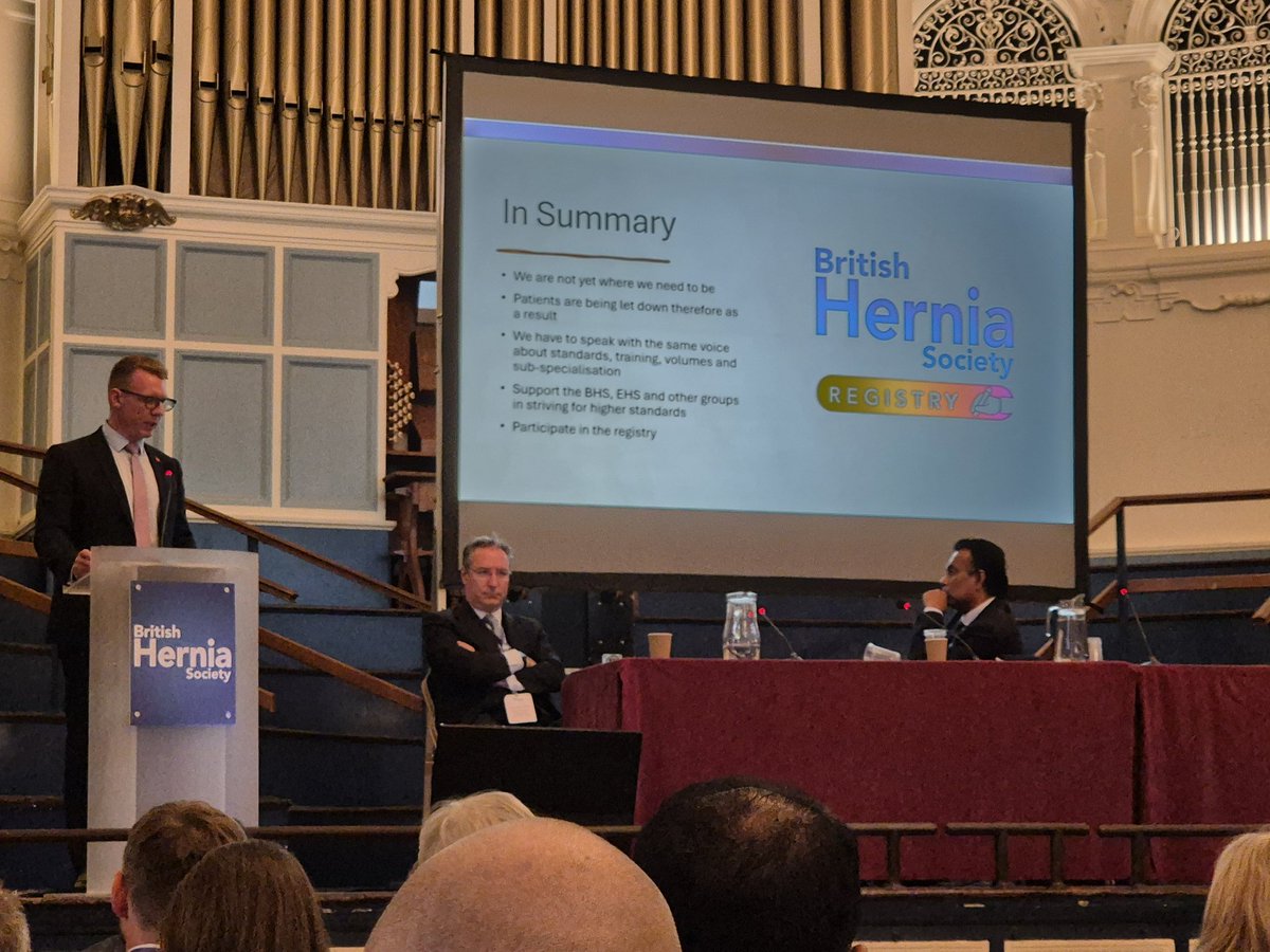 littlemissileo's tweet image. Outstanding and passionate presention from @DrOliverWarren on the need for specialisation and centralisation for AWR surgery at @BritishHernia

Let's stop worrying about egos, it's about patient outcomes. You wouldn't accept someone dabbling in transplant surgery... #BHS2024