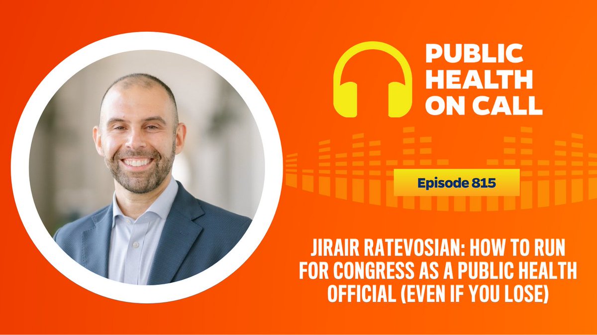 Public Health On Call (@publichealthpod) on Twitter photo Former State Dept. health official <a href="/JRatevosian/">Dr. Jirair Ratevosian</a> discusses his experience running for Congress in CA-30, from knocking on 30,000 doors to discussing public health directly with voters.
Tune in to listen to his journey: johnshopkinssph.libsyn.com/815-how-to-run… Former State Dept. health official <a href="/JRatevosian/">Dr. Jirair Ratevosian</a> discusses his experience running for Congress in CA-30, from knocking on 30,000 doors to discussing public health directly with voters.
Tune in to listen to his journey: johnshopkinssph.libsyn.com/815-how-to-run…