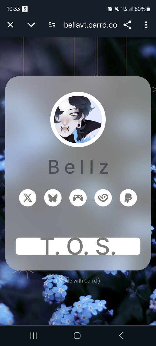 My CARRD in my bio now has Bluesky AND my direct paypal (for tips or custom comms I don't have on VGEN) ✨💕