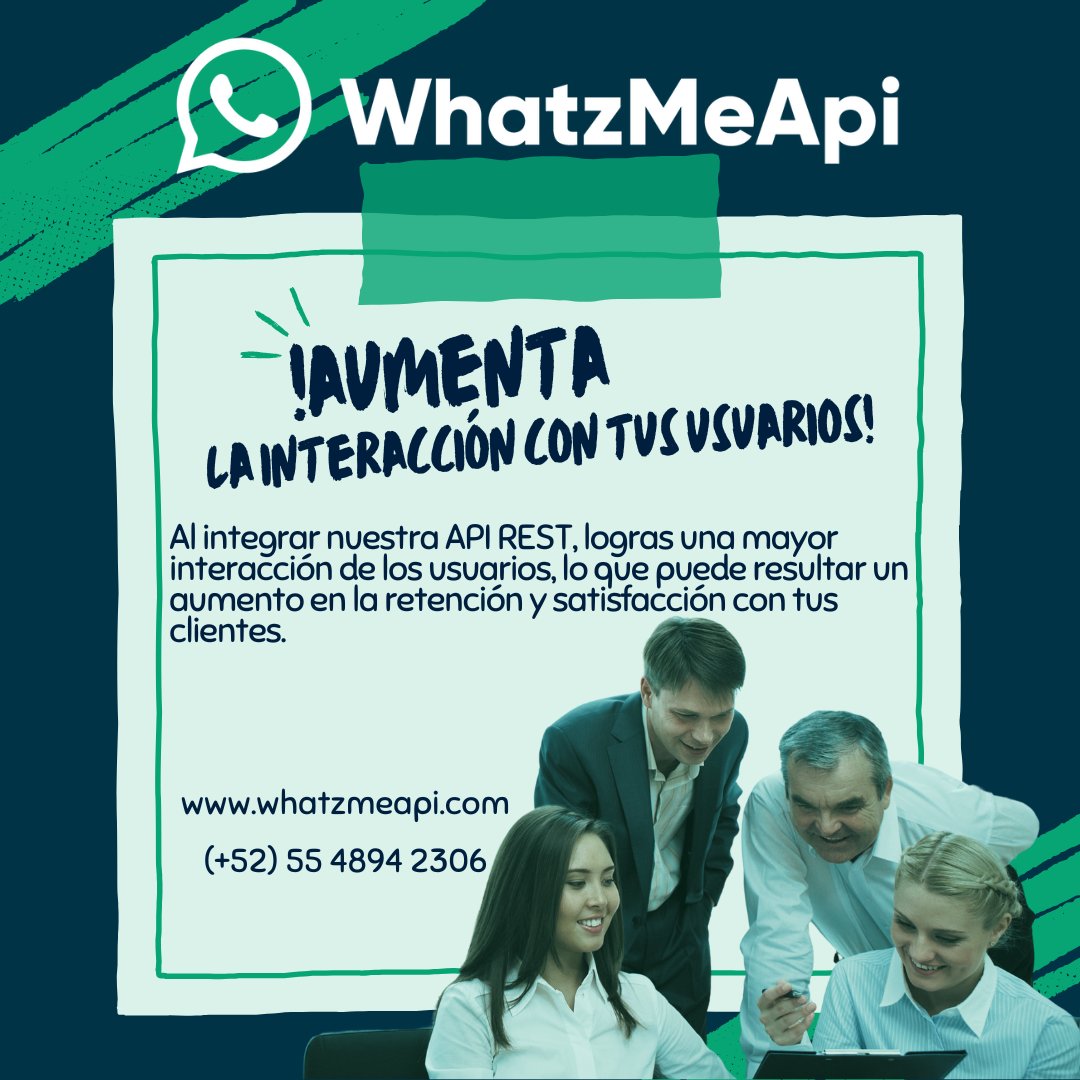 MeWhatz's tweet image. 📈 Aumento de la Interacción del Usuario: Integrar WhatsApp fomenta una mayor conexión con tu app, incrementando la retención y satisfacción del cliente. ¡Haz que cada interacción cuente! 💬✨
wa.link/i1pxvz
#WhatsApp #ExperienciaDelCliente #WhatzMeApi