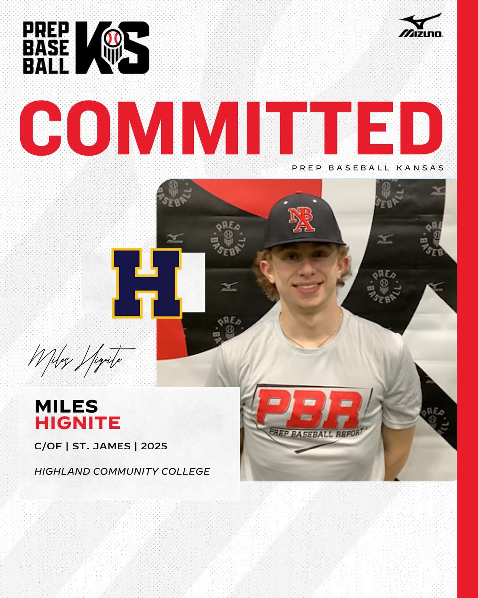 Prep Baseball Kansas (@prepbaseballks) on Twitter photo C Miles Hignite (St. James, 2025) commits to Highland Community College
👤: loom.ly/Zq0hnfU
<a href="/HigniteMiles/">Miles Hignite</a> | <a href="/Baseball_SJA/">Coach Consiglio</a> | <a href="/HCCscottieBSB/">Scottie Baseball</a> C Miles Hignite (St. James, 2025) commits to Highland Community College
👤: loom.ly/Zq0hnfU
<a href="/HigniteMiles/">Miles Hignite</a> | <a href="/Baseball_SJA/">Coach Consiglio</a> | <a href="/HCCscottieBSB/">Scottie Baseball</a>