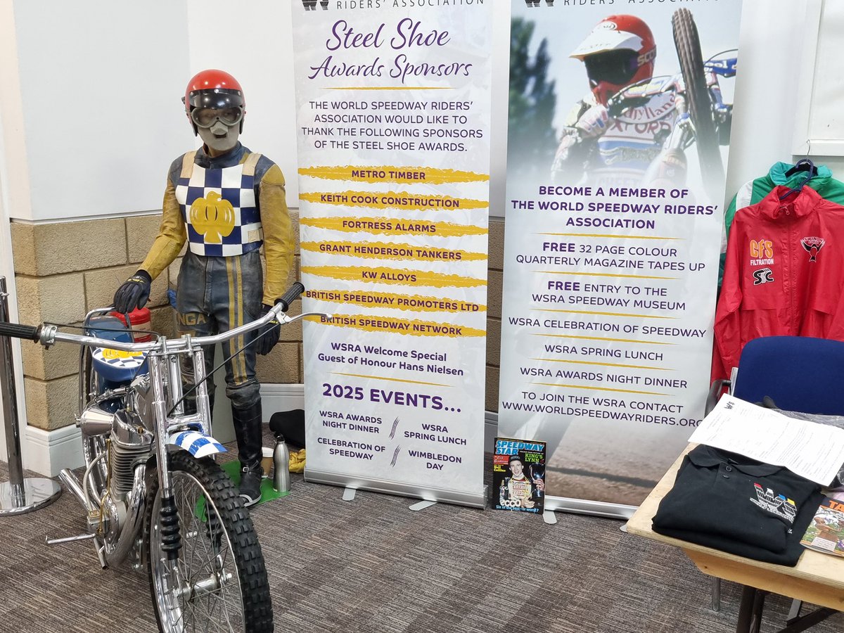 SpeedwayWSRA's tweet photo. It was a busy day for the 𝗪𝗦𝗥𝗔 at The Speedway Show on Saturday!😁

From merchandise sales to networking and membership, our events team showcased what we do for the sport!🙌🏼

Many thanks to The Speedway Show for organising this fantastic event!👏🏼

#WSRA🏍️ | #WorldSpeedway 🌎 https://t.co/sFqQcRHwcg