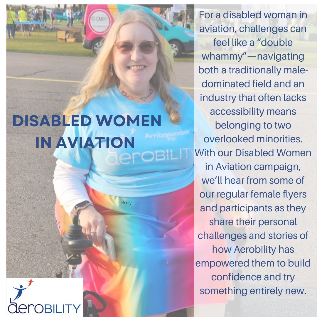 Being a disabled woman in aviation often means facing a "double whammy" of challenges. 
As we launch our #DisabledWomenInAviation campaign, we’ll be hearing from some of our regular female participants about how they've gained confidence and embraced something completely new!