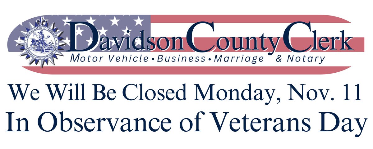 In observance of Veterans Day, our offices will be closed Monday, November 11.  Thank you to all who have served and their families.