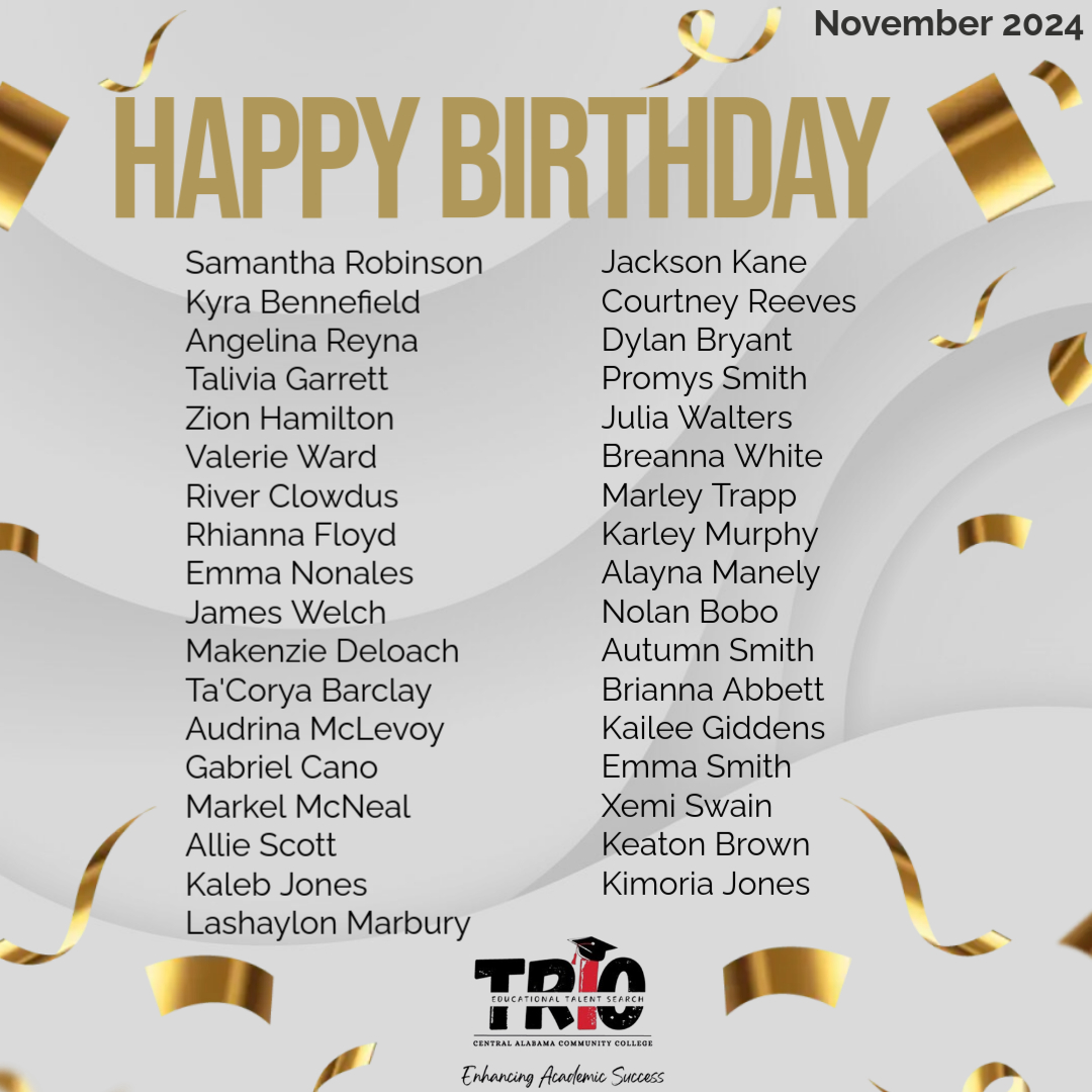 EducationalTal2's tweet photo. Happy Birthday to all ETS participants celebrating their birthdays in November! https://t.co/xwFkV0vEtc