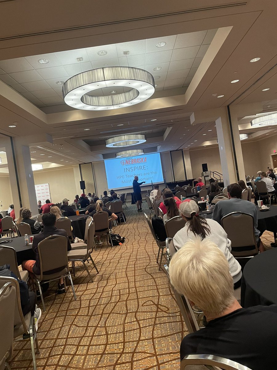 Push the rock 💪🏽🪨 Always a great way to recharge at Shape Ne! Thanks for inspiring so many @JamieSparksWSCC  on quality health &amp; PE! #ShapeNeInspire24