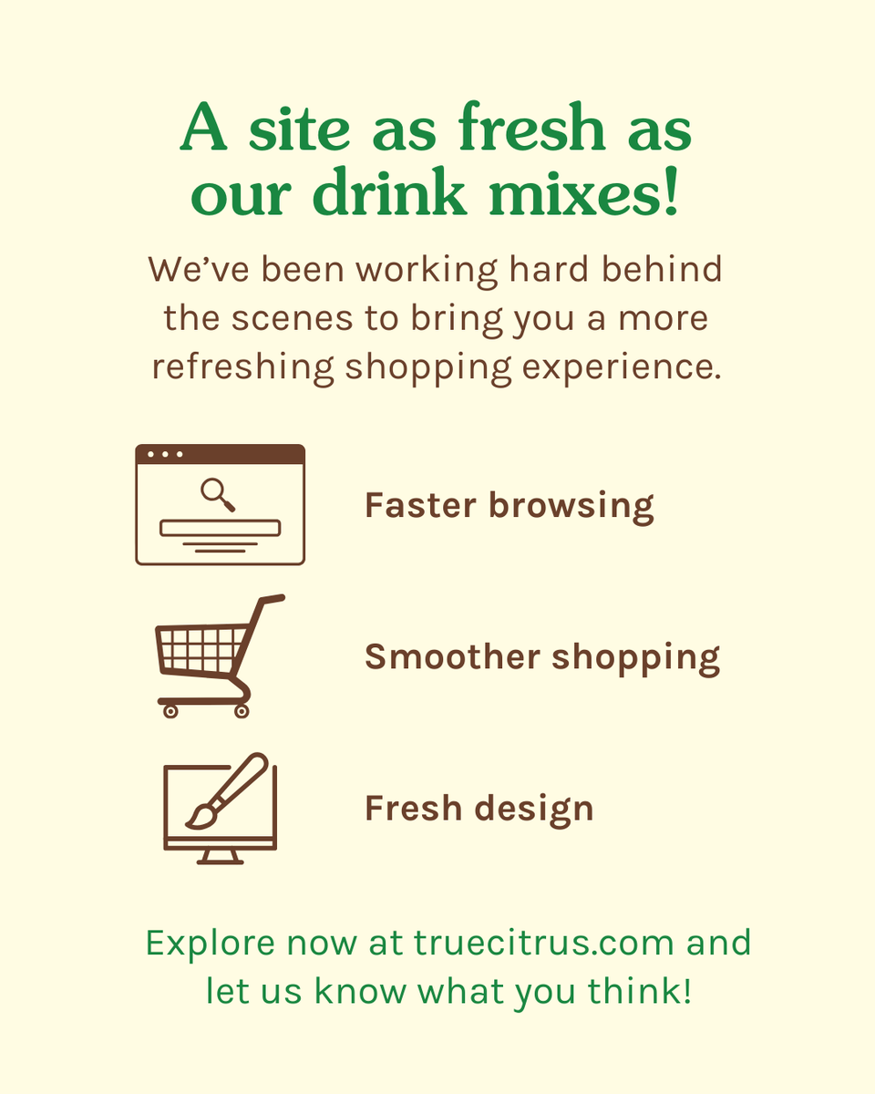 truelemon's tweet image. SURPRISE!!! 🎉 Our new website is now LIVE! 

We&apos;re thrilled to introduce our redesigned online home with a smoother, faster, and better experience. Explore now with 35% off sitewide using code FIRSTLOOK! 🍋