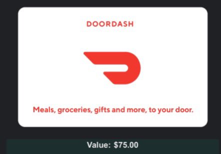$75 DOORDASH GIFT CARDS 🤑

THIS IS NUTS. $75 GIFT CARDS FOR FREE

RT + LIKE FIND OUT HOW BELOW 👇