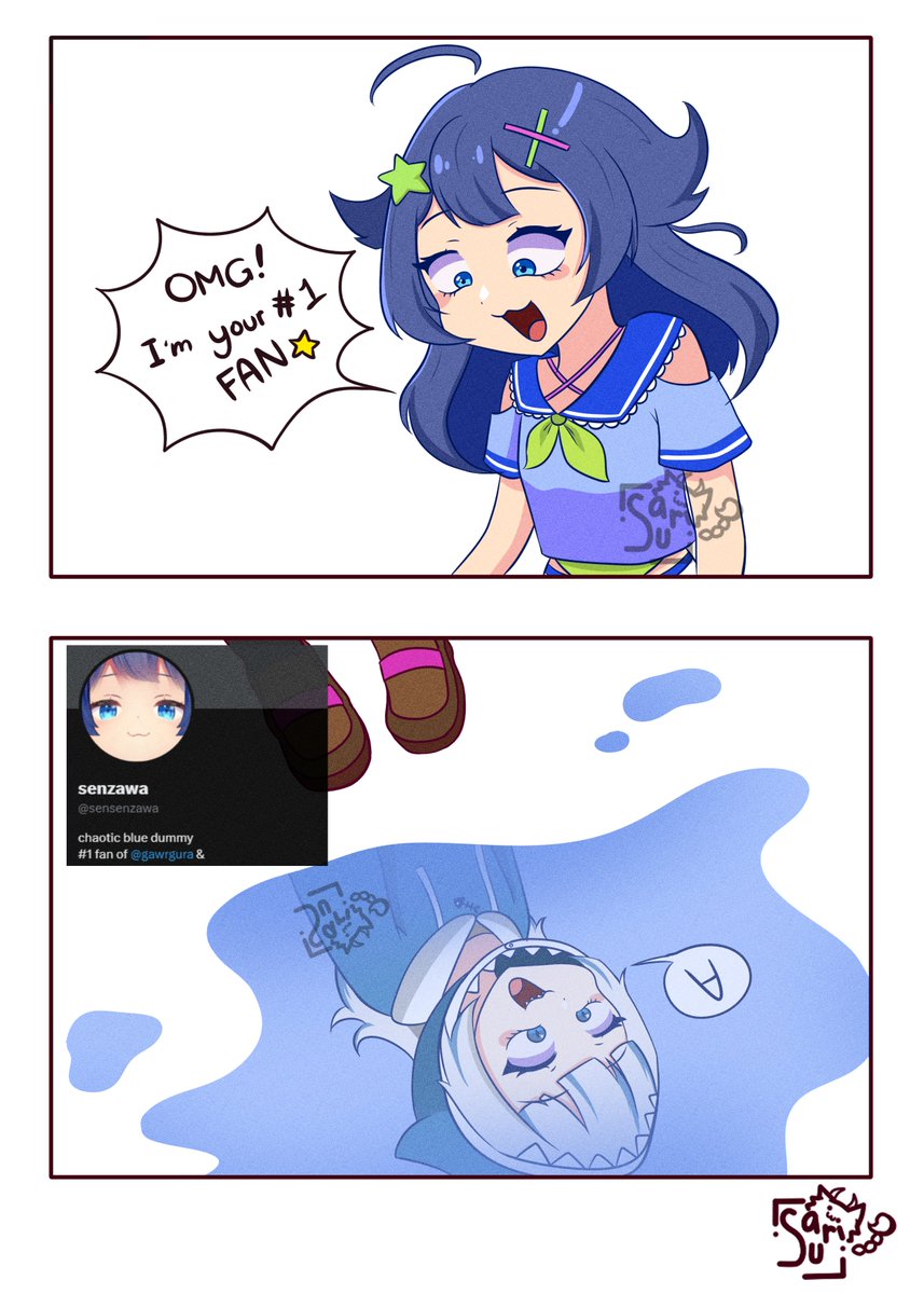 UriSasuri's tweet image. Senzawa being #1 fan of Gura like

@sensenzawa this you?