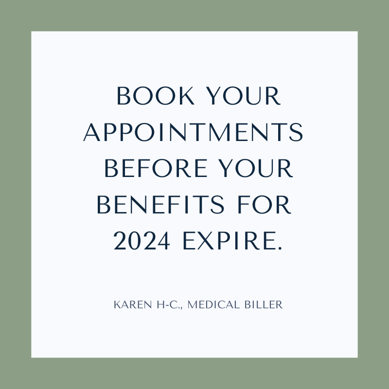 HealthcenterLI's tweet photo. Book your appointments today to make use of your 2024 benefits.  If you are not sure how many more acupuncture visits you have remaining for the year, call the office today and we will check for you! 665.1666 
#insurance #benefits #vistilimits #copay #wellnessvisit https://t.co/GPJbyP3tts