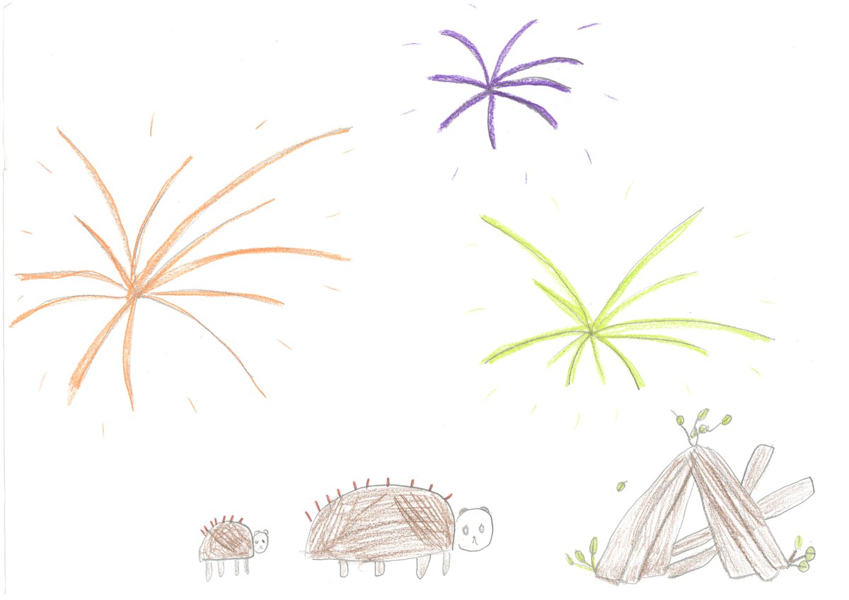 HatherallMrs's tweet photo. Some of @5tAndrews eco-council have made posters reminding us to Stop! Move! Check! if we're having a bonfire tomorrow. Bonfire piles look like somewhere warm &amp; cosy to a hedgehog so check them carefully for wildlife before lighting. #RememberHedgehogs #SAPSEco @HedgehogSociety🦔 https://t.co/0SOidTcmtt