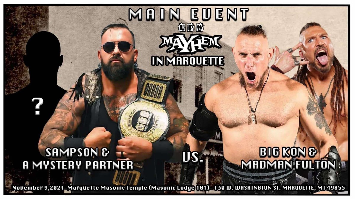 FultonWorld's tweet photo. This is a scary Tag Team and we’re about to run the U.P.
#MainEventMonster https://t.co/2mTxdFbGkA