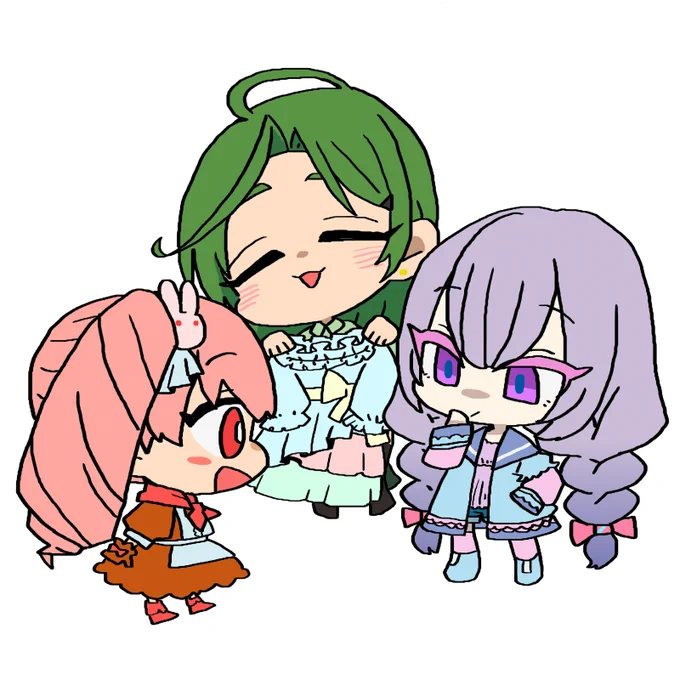 獅子王さんとモエカさんとうさぎちゃん 