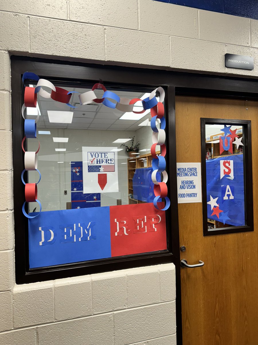 Don’t forget to #RockTheVote tomorrow November 5 on Election Day! Our ID Department taught their students all about the voting process as they cast their vote during our mock presidential election today. <a href="/DeKalbSchools/">DeKalb Schools, GA</a> #ilovedcsd
