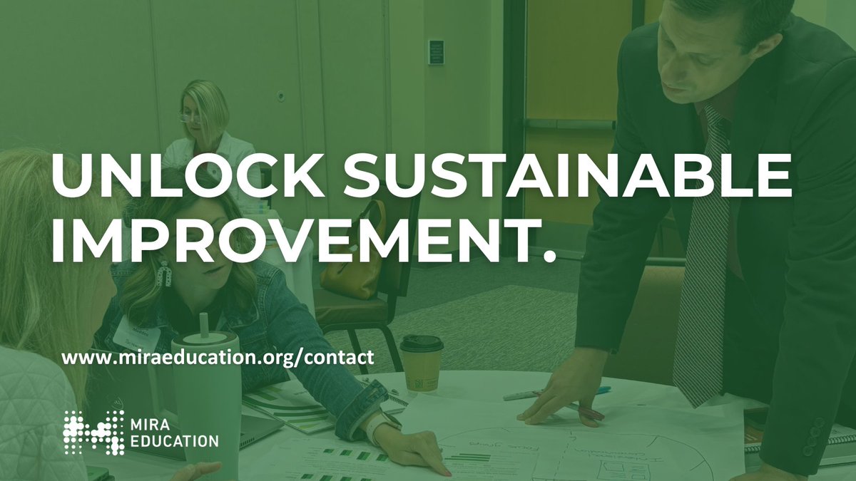 Making changes can be challenging, but it doesn't need to be draining.

It can be an opportunity to develop leadership across your team to make continuous learning and improvement part of your culture.

Connect today to unlock sustainable improvement.

miraeducation.org/contact/