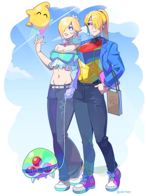 Rosalina and Samus 