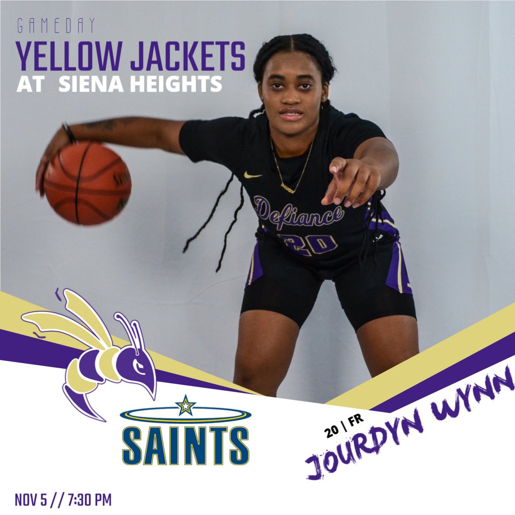 🏀Women's basketball travels to Siena Heights for their season opener today!

🆚Siena Heights
⌚7:30 PM
🏟️Siena Heights Fieldhouse
📍Adrian, Mich.
📊defianceathletics.com/sports/wbkb/20…

#IntoTheSwarm