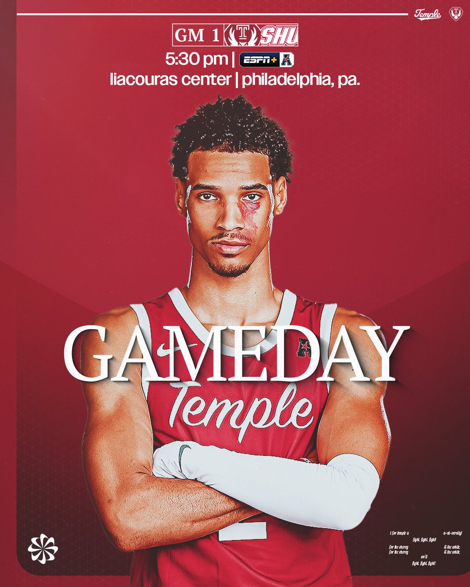 𝕎𝕖𝕝𝕔𝕠𝕞𝕖 𝕥𝕠 𝕋𝕖𝕒𝕞 𝟙𝟚𝟡!

🆚 | Sacred Heart
📍 | Liacouras Center
⏰ | 5:30 PM
💻 | espn.com/watch/player/_…
🌎 | owlsports.com/watch?Live=140…
📻 | owlsports.com/listen
📈 | stats.statbroadcast.com/broadcast/?id=…
🎟️ | owlstix.com

#Team129
