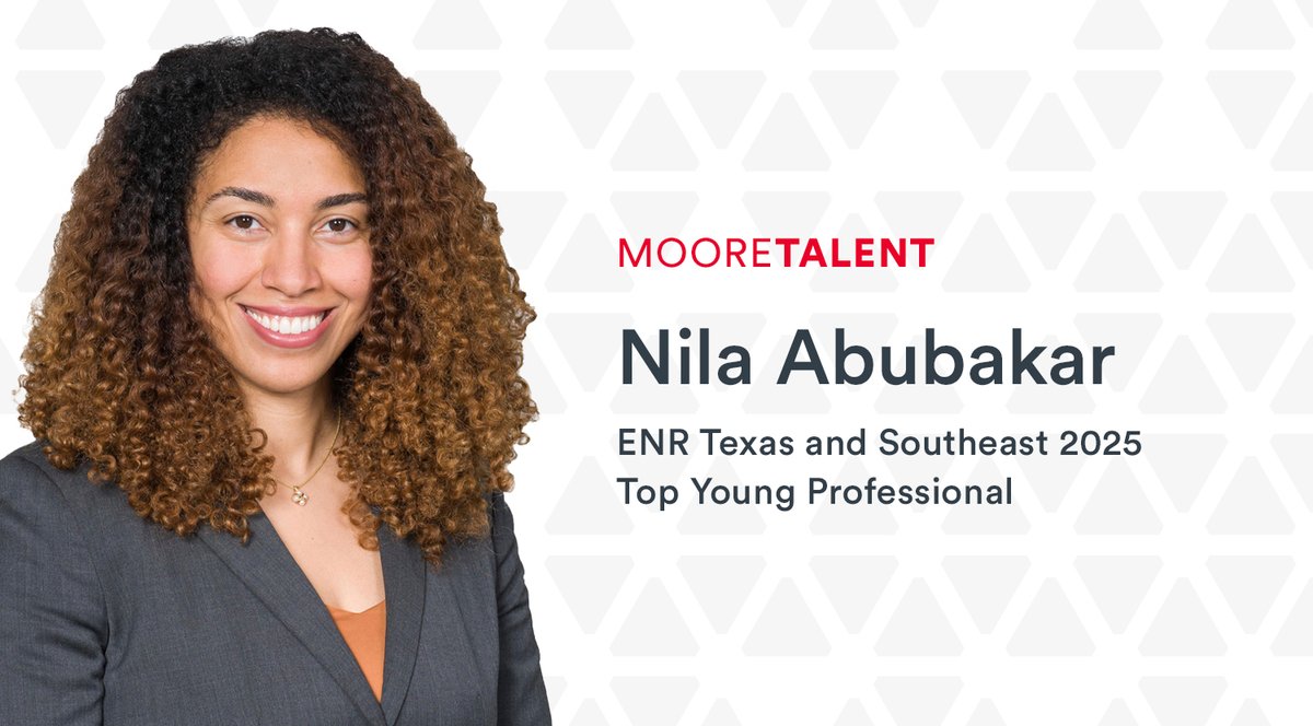 Walter P Moore (@walterpmooreeng) on Twitter photo Join us in congratulating Nila Abubakar for being named one of <a href="/ENR_SE/">ENR Southeast</a>’s 2025 #TopYoungPros!
This recognition honors the top 20 professionals under 40 in a competitive region that includes Texas, Arkansas, Louisiana, Florida, and more.
enr.com/blogs/6-southe… Join us in congratulating Nila Abubakar for being named one of <a href="/ENR_SE/">ENR Southeast</a>’s 2025 #TopYoungPros!
This recognition honors the top 20 professionals under 40 in a competitive region that includes Texas, Arkansas, Louisiana, Florida, and more.
enr.com/blogs/6-southe…