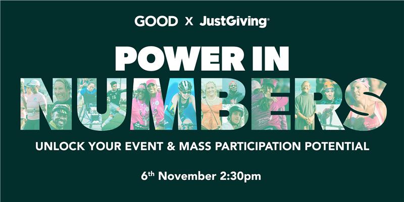 The event landscape has become increasingly competitive, crowded and fast-moving. So let us help you ensure your events stand OUT! 💪

Join <a href="/goodagencyldn/">GOOD Agency</a> and <a href="/JustGiving/">JustGiving</a> for a webinar that will unlock your event potential.

Reserve a spot now👇 
just.ly/3UqJcEC