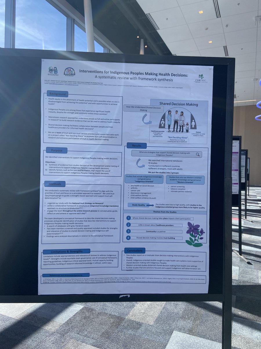 Not Deciding Alone Project (@not_decid_alone) on Twitter photo Our team is in Halifax this week at #ICCH2024 sharing about Not Deciding Alone! We are excited to share about our #partnerships and how we work to support Inuit with making #health decisions. <a href="/HealthScienceCU/">CU Health Sciences</a> <a href="/CarletonScience/">Carleton Science</a> Our team is in Halifax this week at #ICCH2024 sharing about Not Deciding Alone! We are excited to share about our #partnerships and how we work to support Inuit with making #health decisions. <a href="/HealthScienceCU/">CU Health Sciences</a> <a href="/CarletonScience/">Carleton Science</a>