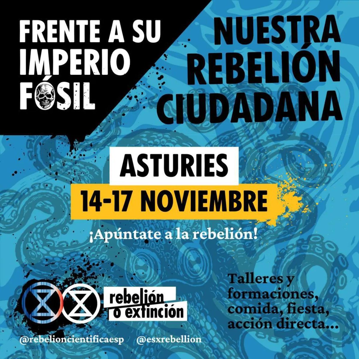 ☠️ Frente a su imperio fósil, nuestra rebelión ciudadana 💥

El gobierno y las corporaciones han declarado la guerra a la vida, financiando a la industria fósil que nos lleva a la extinción.

Ante esta gran injusticia, nos rebelamos. 

¡Apúntate!

actionnetwork.org/forms/contra-e…