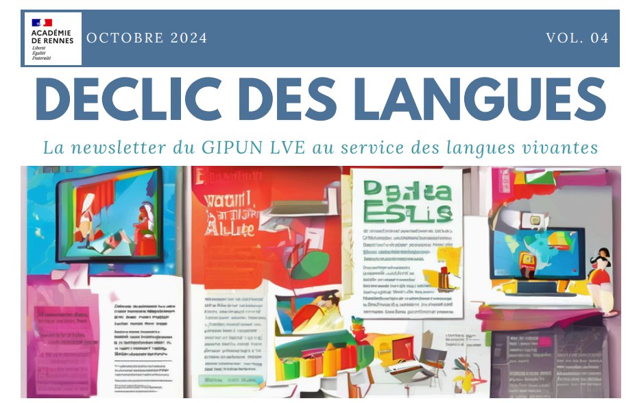 éduscol LV (@eduscol_lv) on Twitter photo 📣La quatrième lettre d’information « Déclic en langues » sur l’#IntelligenceArtificielle #IA d’<a href="/acrennes/">Académie de Rennes</a> vient de paraitre➡️ pedagogie.ac-rennes.fr/spip.php?artic… 📣La quatrième lettre d’information « Déclic en langues » sur l’#IntelligenceArtificielle #IA d’<a href="/acrennes/">Académie de Rennes</a> vient de paraitre➡️ pedagogie.ac-rennes.fr/spip.php?artic…