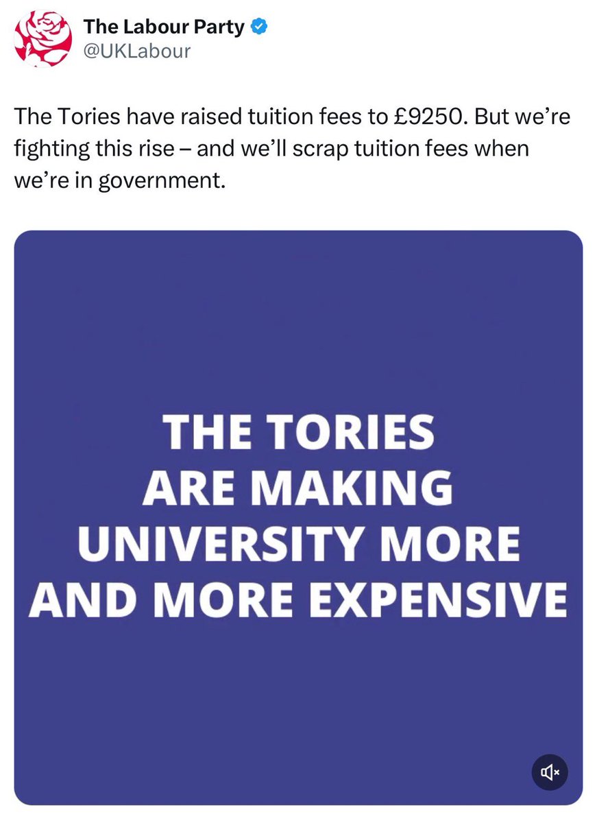 As I have said, this #Labour administration is the most deceitful of any of any since 1997.
Lie told upon lie.
They are putting up tuition fees, but👇