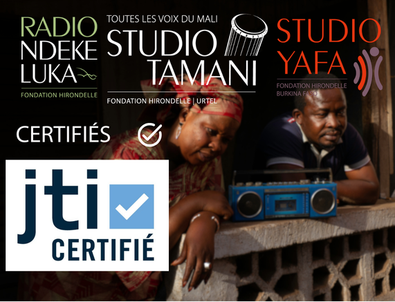 🎉<a href="/StudioYafa/">Studio Yafa</a>, <a href="/StudioTamani/">Studio Tamani</a> et <a href="/RadioNdekeLuka/">Radio Ndeke Luka</a>  obtiennent la certification <a href="/jti_standard/">Journalism Trust Initiative</a>!
✅La Journalism Trust Initiative, initiée par <a href="/RSF_inter/">RSF</a>, permet de valoriser les médias éthiques et responsables, respectant les normes professionnelles et la déontologie journalistique.