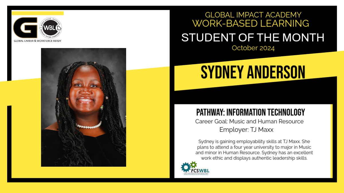 Congratulations Sydney! Well deserved!