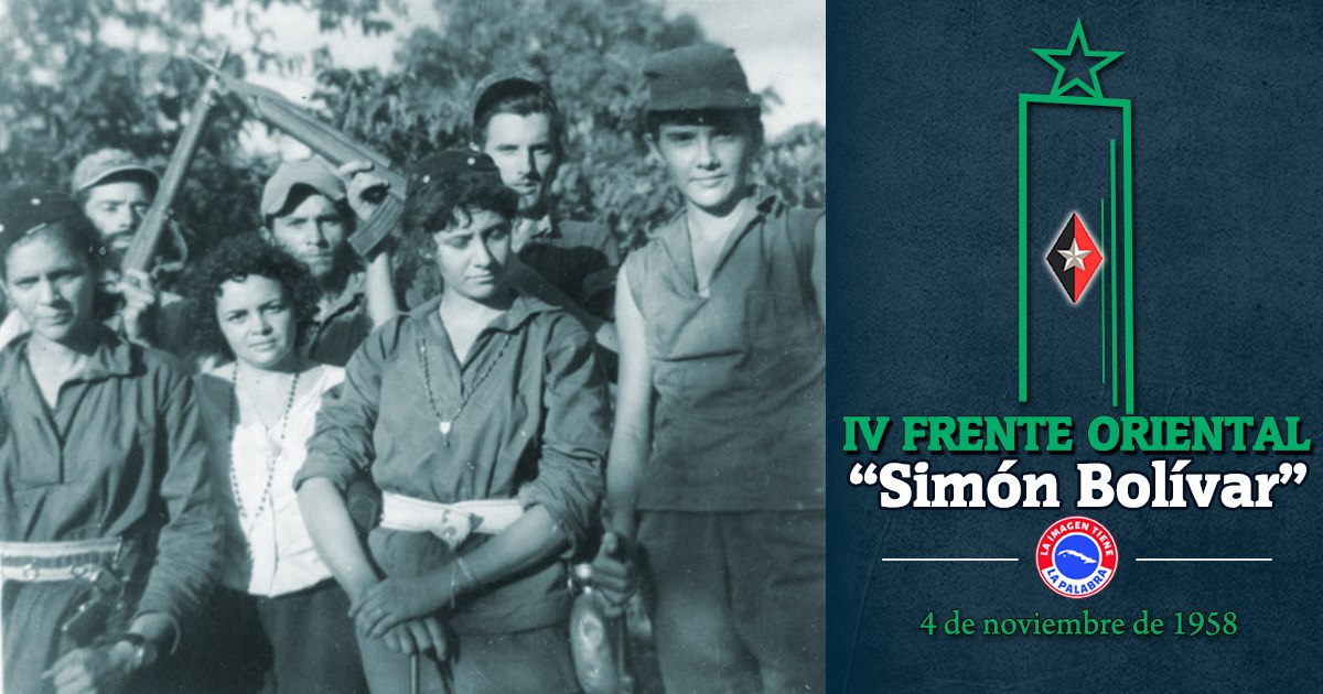6️⃣6️⃣ Años de la creación del IV Frente Oriental "Simón Bolívar".
#CubaViveEnSuHistoria