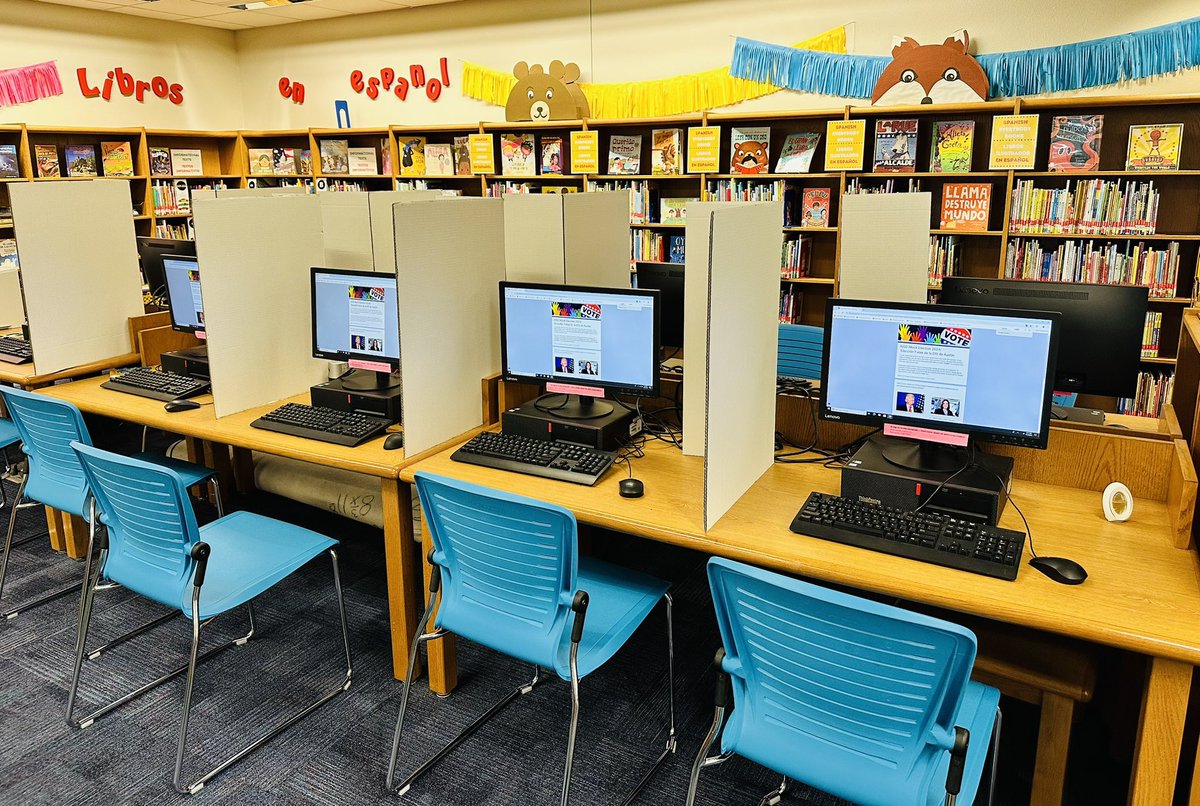 Volma Overton ECP Library (@voecp_library) on Twitter photo Itโs Mock Election Day in the Overton Library! <a href="/AustinISD/">Austin ISD</a> <a href="/AustinISDLibs/">Austin ISD Libraries</a> #mockelection #kidsvote #findyourstory #encuentrarucuento #exerciseyourfranchise Itโs Mock Election Day in the Overton Library! <a href="/AustinISD/">Austin ISD</a> <a href="/AustinISDLibs/">Austin ISD Libraries</a> #mockelection #kidsvote #findyourstory #encuentrarucuento #exerciseyourfranchise