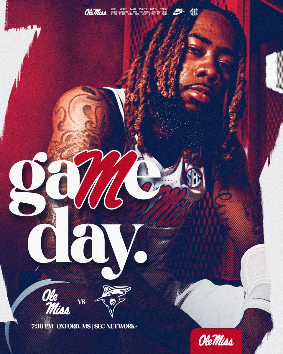 𝟏𝟏.𝟎𝟒.𝟐𝟒 | 𝐆𝐀𝐌𝐄 𝟏
Ole Miss vs. LIU

rebs.us/3CdbFHE | #HottyToddy