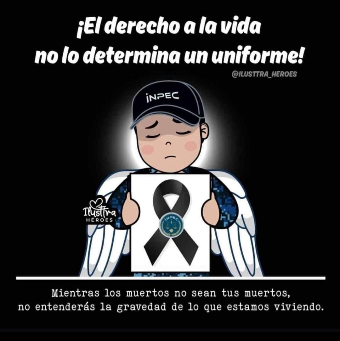 ASFECAB rechaza los atentados, amenazas y sicariatos en contra de nuestra familia <a href="/INPEC_Colombia/">INPEC Colombia</a> la responsabilidad  es del <a href="/petrogustavo/">Gustavo Petro</a> <a href="/MinjusticiaCo/">MinJusticia Colombia</a> <a href="/FiscaliaCol/">Fiscalía Colombia</a> PEDIMOS SOS <a href="/USEmbassyBogota/">US Embassy Bogota</a> <a href="/OITAndina/">OIT Países Andinos</a> <a href="/ONU_es/">Naciones Unidas</a> <a href="/JotaPeHernandez/">Jota Pe Hernández</a> <a href="/JenniferPedraz/">Jennifer Pedraza #100 Ahora Colombia</a> <a href="/RevistaSemana/">Revista Semana</a> <a href="/NoticiasUno/">Noticias Uno</a>