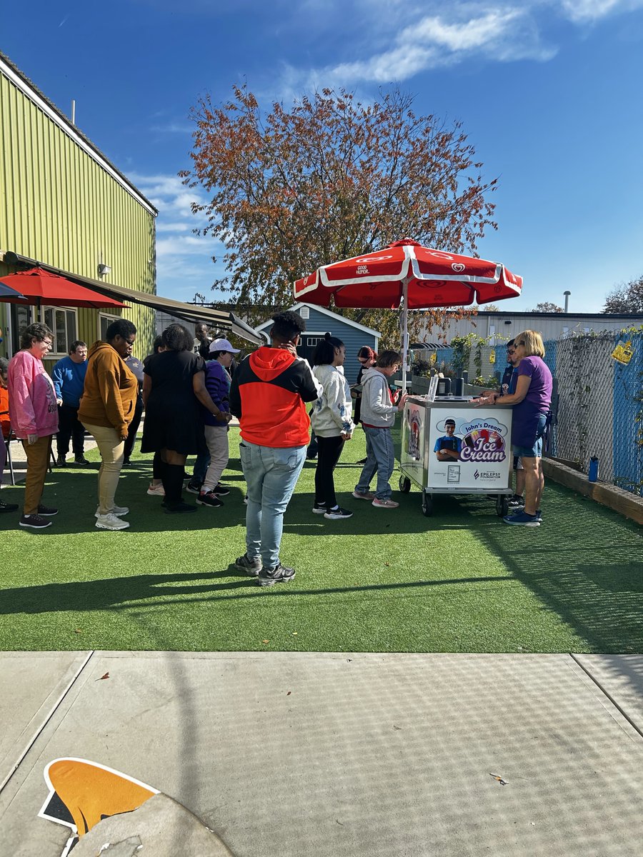 Huge thanks to John’s Dream Ice Cream Cart for visiting us! Our participants loved the treats, and Christopher did an amazing job serving his friends.
John’s Dream Ice Cream supports epilepsy awareness and the Epilepsy Foundation New England.

#JohnsDreamIceCream #achievewithus