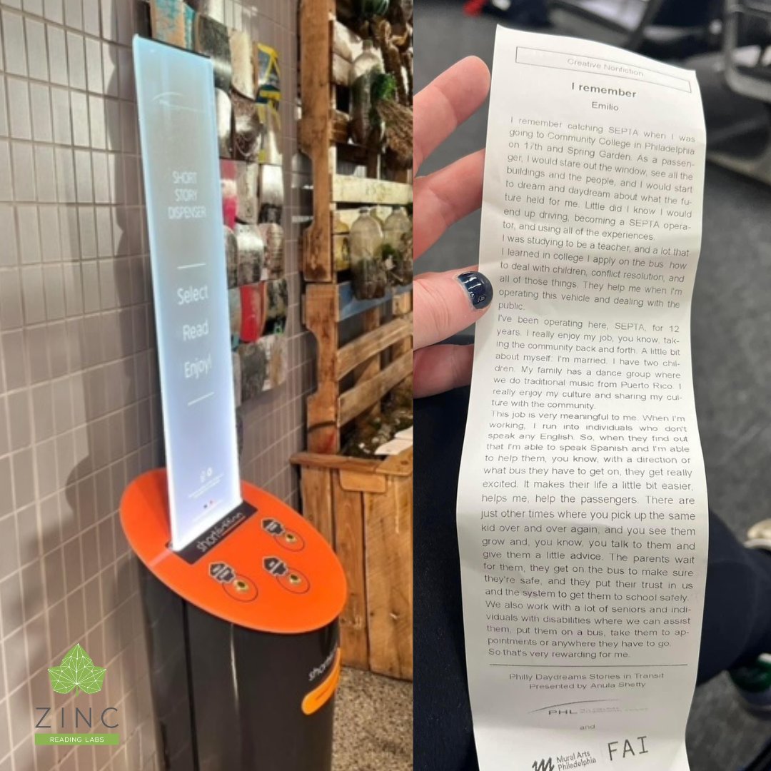 ZincLearning's tweet image. Next time you&apos;re traveling, keep a look out for the &quot;Short Story Dispenser.&quot; We found this one in Philadelphia International and got in a quick read before boarding the flight!

#shortedition
#shortstories
#travelreads