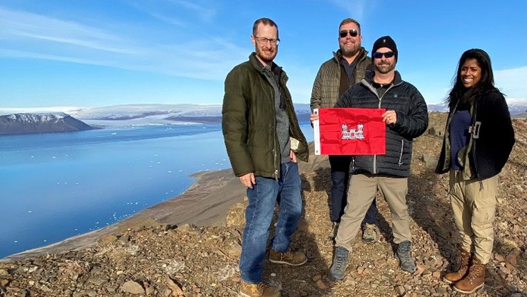 ArmyGeospatial's tweet photo. #DYK that @ArmyERDC #GRL, #CRREL, #CERL, and #EL labs are supporting Arctic water solutions in Greenland? They recently conducted a site inspection in support of liquid logistics for the preparation of wastewater, graywater, and potable water. #SustainableWater https://t.co/s4CvdmSlpI