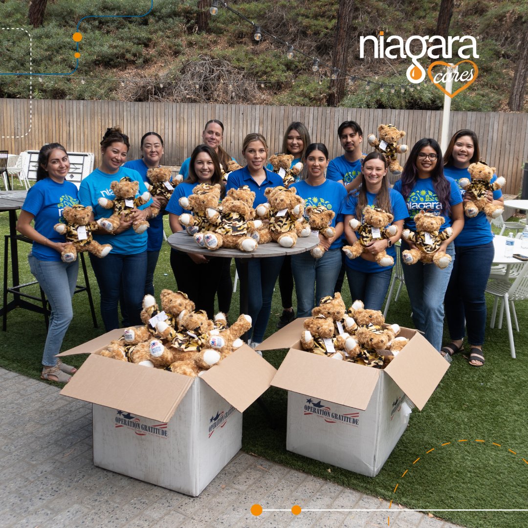 Talent Acquisition and HR Team Members partnered up to prepare 100 Battalion Buddies for @opgratitude that will be sent to comfort the children of our nation’s deployed troops. 🐻 

Learn more about how we support military families: nia.la/veterans