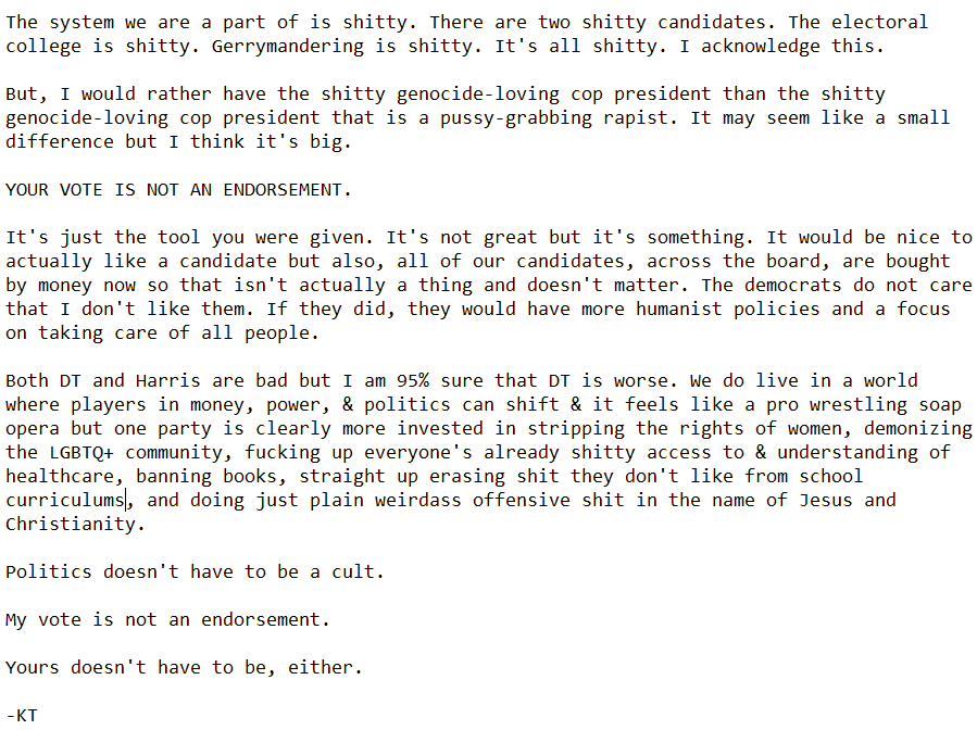 Shout it from the rooftops today, my American friends. 🇺🇸