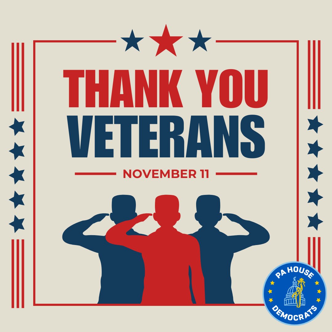 Today we thank our veterans for the sacrifices they have made to keep us safe here at home. In observance of the day, my office will be closed.