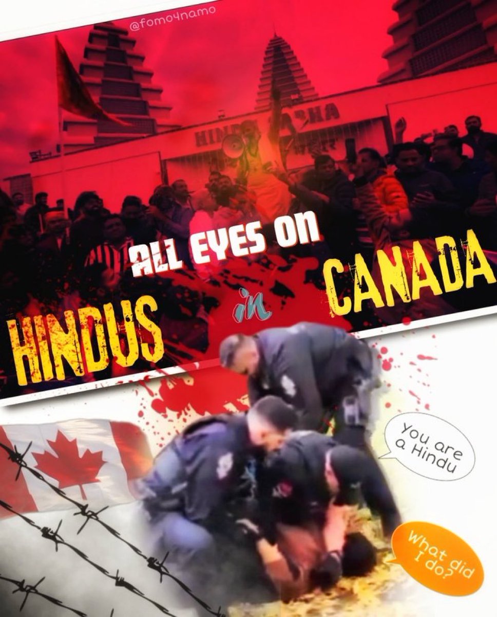 All eyes on Hindus of Canada. #Canada #CanadaTempleAttack #HinduLivesMatter