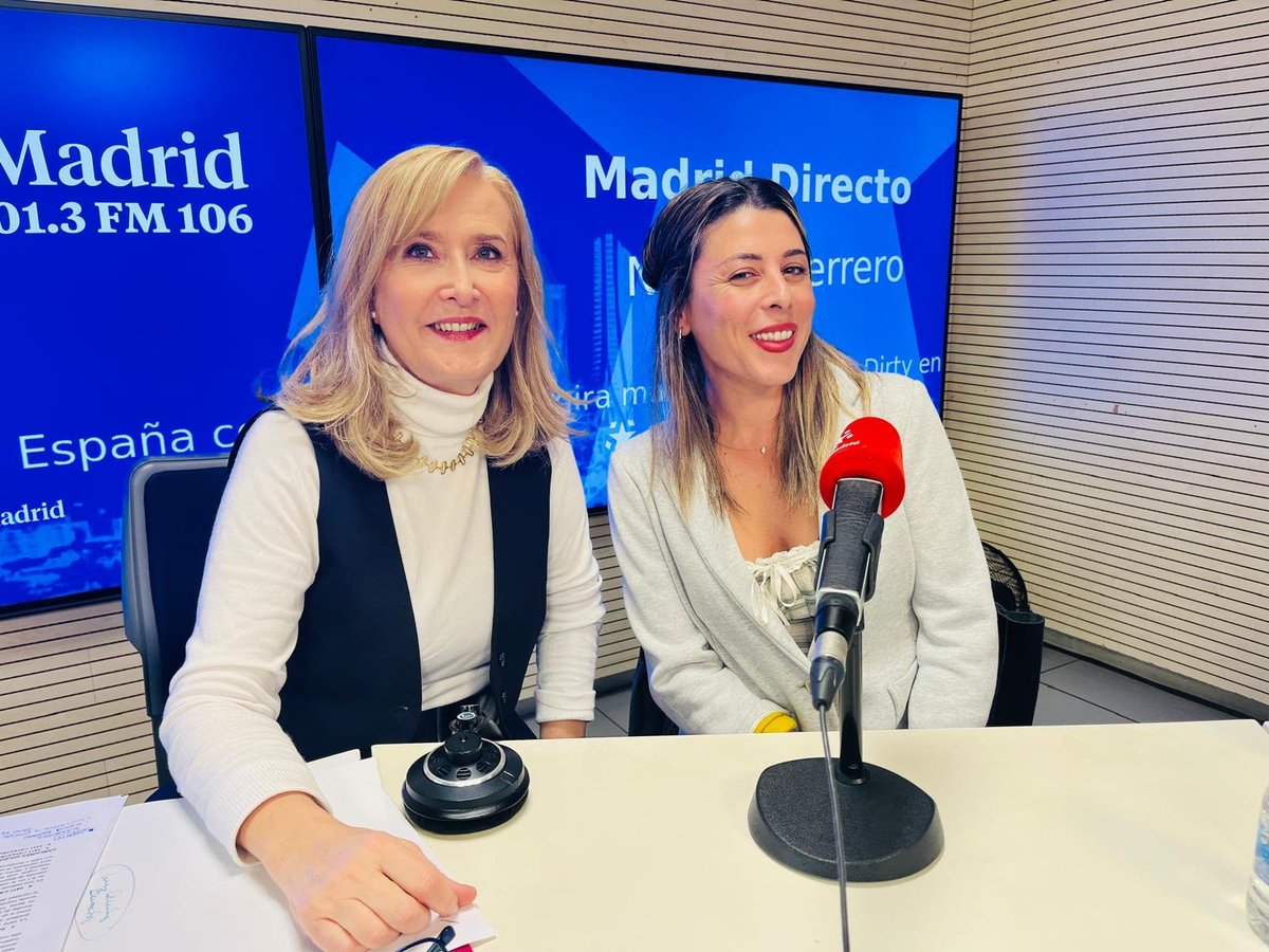 Madrid Directo OM (@madriddirectoom) on Twitter photo ▶️ <a href="/ondamadrid/">Onda Madrid</a>
📻 101.3-106 FM
⏰ 17:15
👉 Entrevista a Valeria Ros, cómica que protagoniza "Batalla de exnovi@s" en el Wizink.
🎙️En vivo en: <a href="/telemadrid/">Telemadrid</a> telemd.es/ciot ▶️ <a href="/ondamadrid/">Onda Madrid</a>
📻 101.3-106 FM
⏰ 17:15
👉 Entrevista a Valeria Ros, cómica que protagoniza "Batalla de exnovi@s" en el Wizink.
🎙️En vivo en: <a href="/telemadrid/">Telemadrid</a> telemd.es/ciot