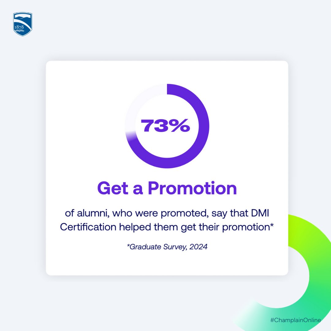 champlainonline's tweet image. Looking to stand out in the competitive world of digital marketing? 💡 Our B.S. in Digital Marketing program at CCO is accredited by @dmigroup, a global leader in digital marketing certification. 

#ChamplainOnline #DigitalMarketing #DMI #AMACertified #MarketingCareers